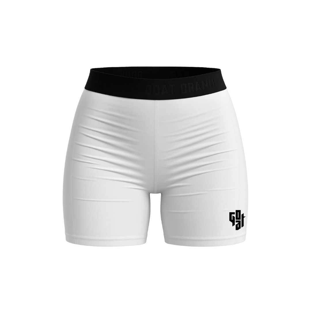 Calza corta blanca femenina