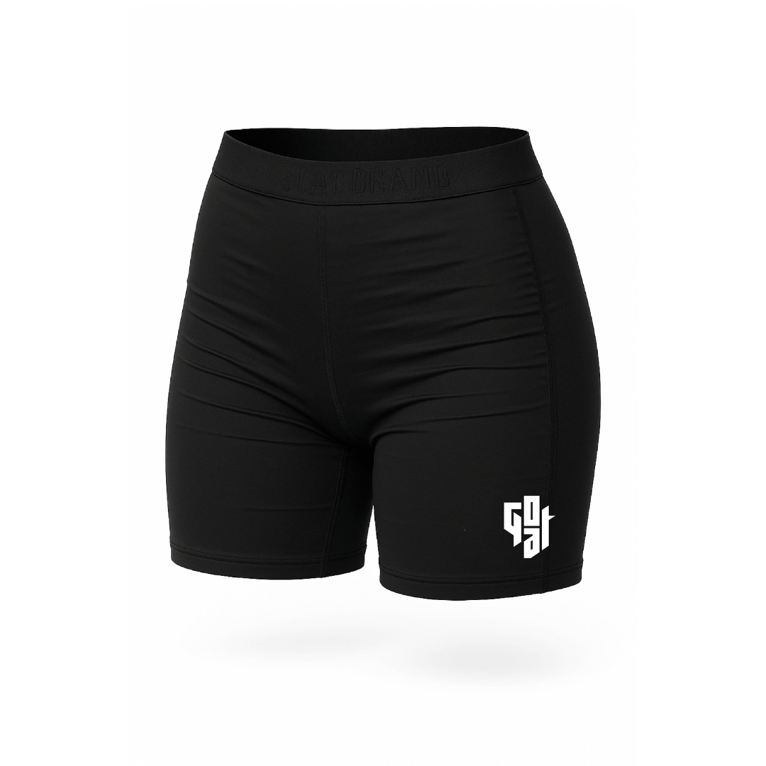 Calza corta negra femenina