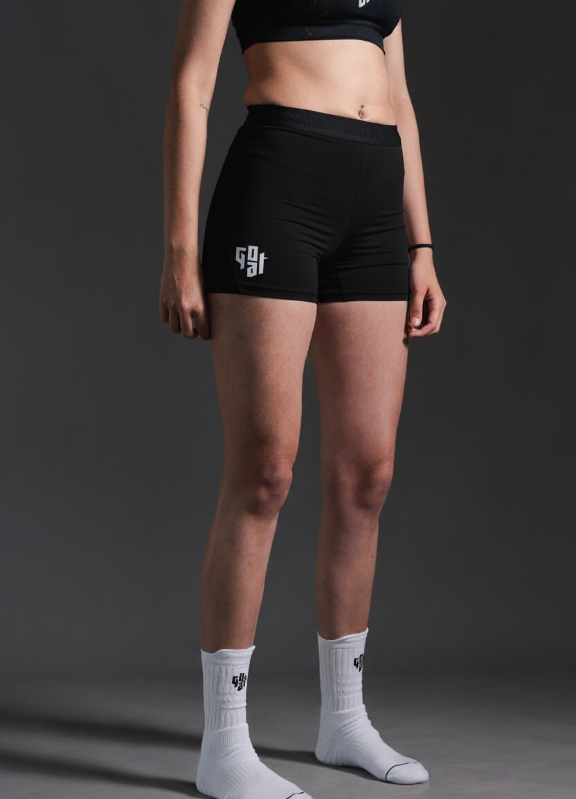 Calza corta negra femenina - Imagen 2